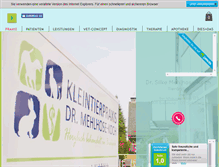 Tablet Screenshot of kleintierpraxis-bielefeld.de